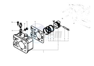 X9 EVOLUTION 500 drawing Cylinder - Piston