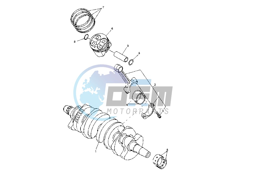 CRANKSHAFT PISTON MY05