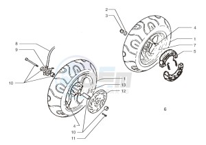 Ark AC 25 ONE- Matt Black 50 drawing Front wheel-Rear wheel