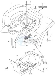 LT-A500F (P28-P33) drawing REAR FENDER (MODEL K4)