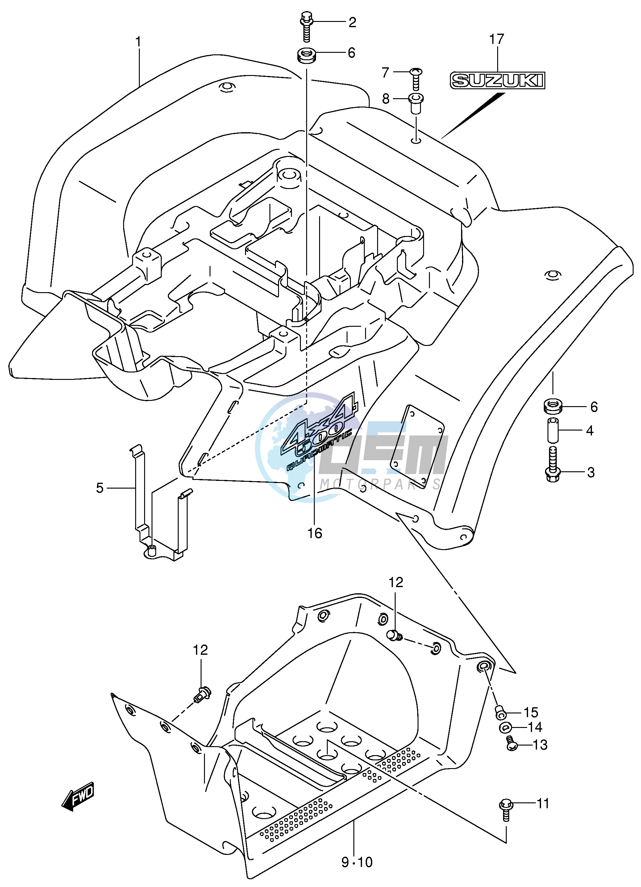 REAR FENDER (MODEL K4)