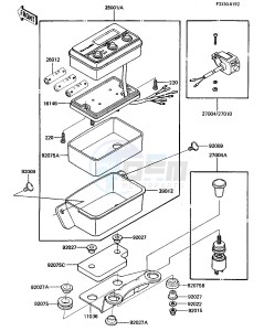 KDX 250 B [KDX250] (B3-B4) [KDX250] drawing METER