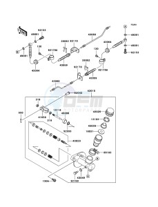 MULE 3010 DIESEL 4x4 KAF950B6F EU drawing Master Cylinder