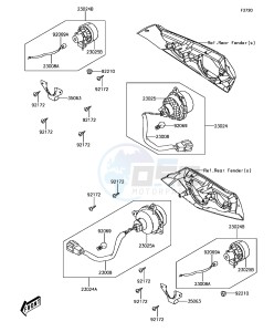 BRUTE FORCE 300 KVF300CHF EU drawing Taillight(s)