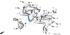 VFR800A9 Ireland - (EK / ABS MME TWO) drawing LOWER COWL