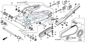 CBR600RRA E drawing SWINGARM