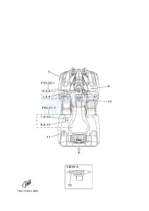 YFM300 RAPTOR 300 (1SC6 1SC7 1SC5) drawing EMBLEM & LABEL 2