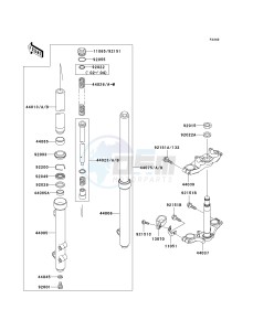 KX 65 A [KX65] (A1-A5) [KX65] drawing FRONT FORK