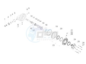 V9 Bobber 850 (USA) drawing Rear transmission / Components