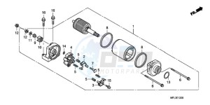 CBR1000RAA UK - (E / ABS HRC MKH) drawing STARTING MOTOR