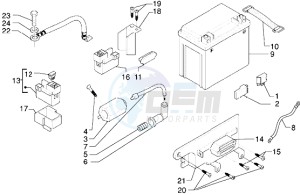 X9 250 drawing Battery