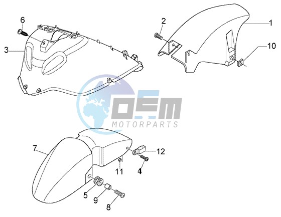 Wheel compartment-Mudguard