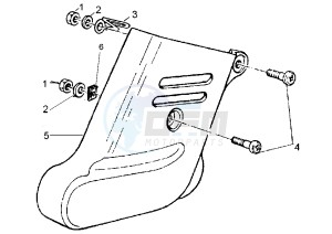 Hexagon GTX 125-180 drawing Front Shock absorber cover