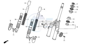 PK50M drawing FRONT FORK