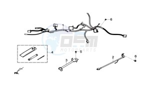 GTS 125I drawing WIRING HARNASS