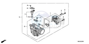 VT750C9 E / MKH MME drawing THROTTLE BODY