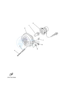 YFM450FWAD YFM450PE GRIZZLY 450 EPS (2LC2 2LC3 2LC4) drawing HEADLIGHT