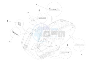 125 4T 3V ie Primavera (APAC) drawing Plates - Emblems