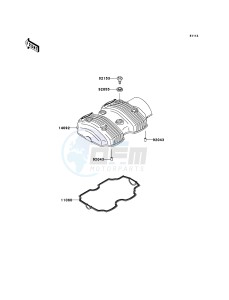 W800 EJ800ABF GB XX (EU ME A(FRICA) drawing Cylinder Head Cover