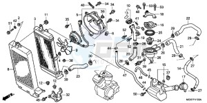 VT750SB drawing RADIATOR