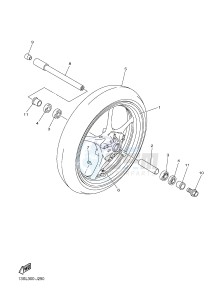 YZF-R6 600 R6 (2CXR) drawing FRONT WHEEL