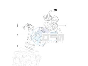 SXL 150 4T 3V CARB drawing Carburettor, assembly - Union pipe