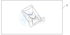 CBF600SA drawing TANK PAD HONDA WING LOGO