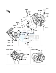 KFX700 KSV700A9F EU drawing Crankcase