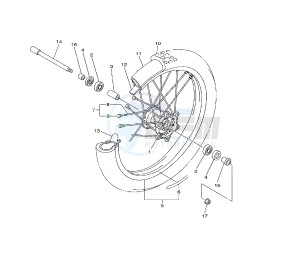 YZ F 450 drawing FRONT WHEEL