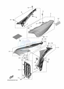 YZ65 (BR8A) drawing SIDE COVER