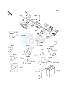 KVF 360 B [PRAIRIE 360] (B6F-B9F) B8F drawing CHASSIS ELECTRICAL EQUIPMENT