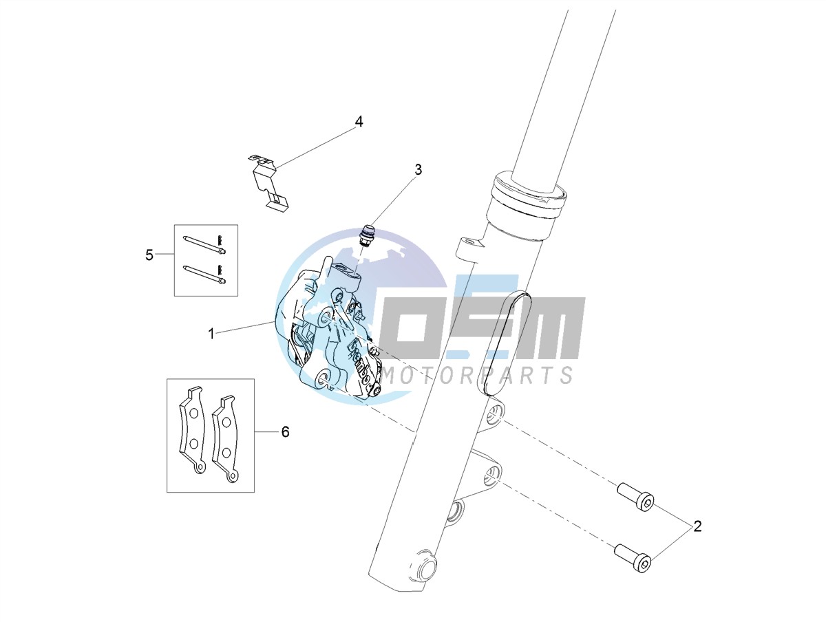 Front brake caliper