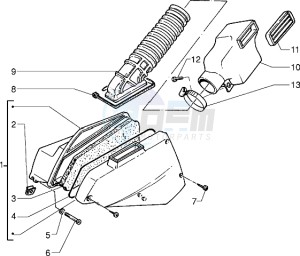 Sfera RST 125 drawing Air Cleaner