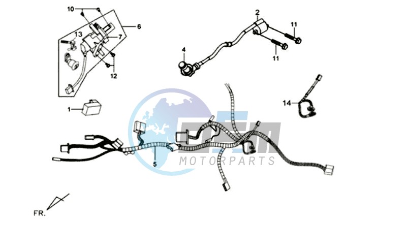 CDI - WIRING HARNASS / IGNITION LOCK