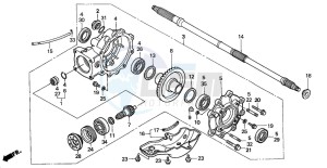 TRX350FM RANCHER 4X4S drawing FINAL DRIVEN GEAR