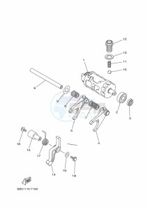 YFM450FWBD KODIAK 450 EPS (BEYK) drawing SHIFT CAM & FORK