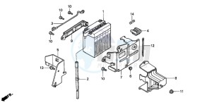 C90 drawing BATTERY (C90MP/MT)