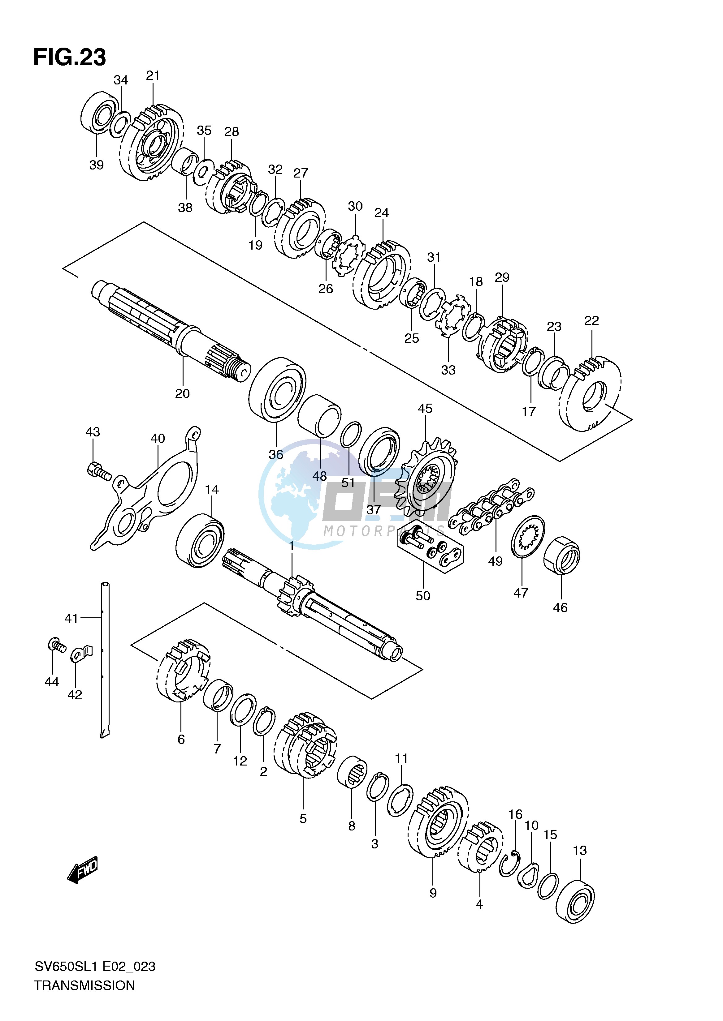 TRANSMISSION (SV650L1 E2)