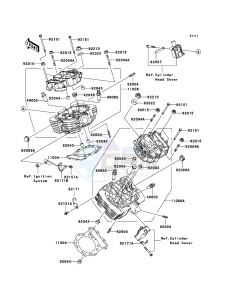 VN1600 CLASSIC TOURER VN1600-D1H GB XX (EU ME A(FRICA) drawing Cylinder Head