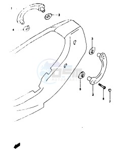 GSF1200A (E18) drawing RIDER HANDLE