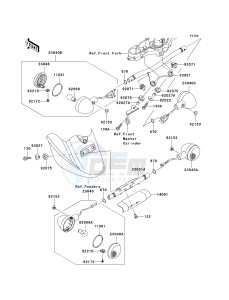 VN 1600 D [VULCAN 1600 NOMAD] (D6F-D8FA) D8F drawing TURN SIGNALS