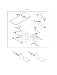 VN 1600 B [VULCAN 1600 MEAN STREAK] (B6F-B8FA) B7FA drawing OWNERS TOOLS