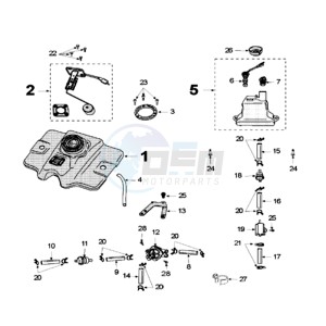 FIGHT 3 X drawing TANK AND FUEL PUMP