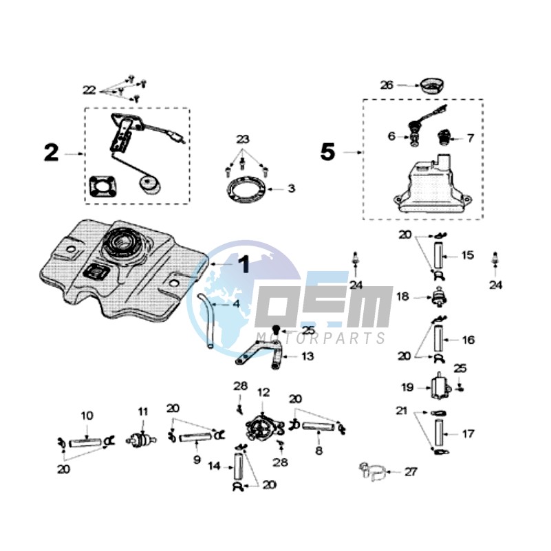 TANK AND FUEL PUMP