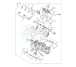 FZ8-SA 800 drawing THROTTLE BODY