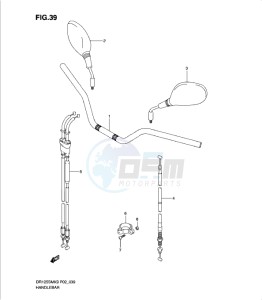 DR125SML0 drawing HANDLEBAR