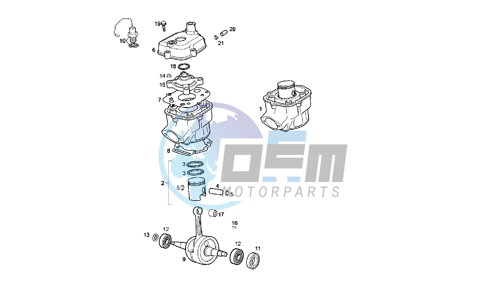 CRANKSHAFT - CYLINDER - CYLINDER HEAD