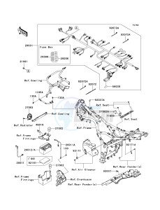 EX250 J [NINJA 250R] (J8F-J9FA) J9F drawing CHASSIS ELECTRICAL EQUIPMENT