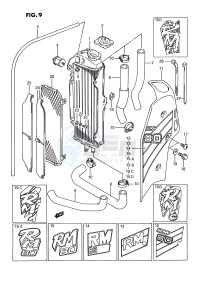 RM80 (E3) drawing RADIATOR (MODEL G H J K L M N P)