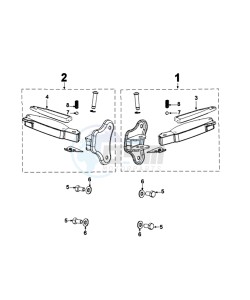 DJANGO 125 SY EVASION drawing FOOTREST